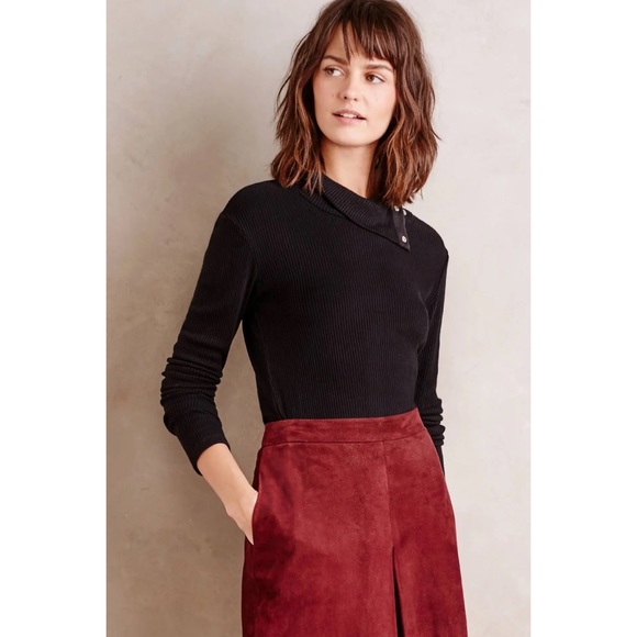 Anthropologie Tops - Anthropologie Snap-Neck Pullover
